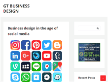 Tablet Screenshot of gtbusinessdesign.com
